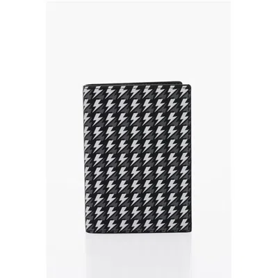 Neil Barrett All Over Logo Leather Men's Wallet