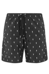 Neil Barrett All Over Thunderbolt Printed Swim Shorts In Black
