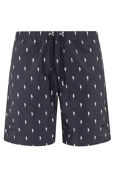 NEIL BARRETT NEIL BARRETT ALL OVER MICRO SHORTS