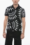 NEIL BARRETT ALL-OVER PRINTED SLIM FIT 2-BUTTONS POLO SHIRT