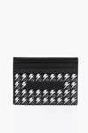 Neil Barrett All-over Thunderbolt Printed Leather Card Holder In Multi