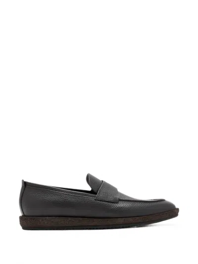Neil Barrett Almond-toe Loafers In Black