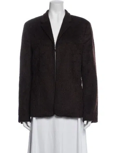 Pre-owned Neil Barrett Alpaca Blazer In Brown