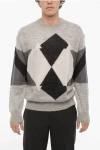 Neil Barrett Argyle Motif Crew-neck Sweater