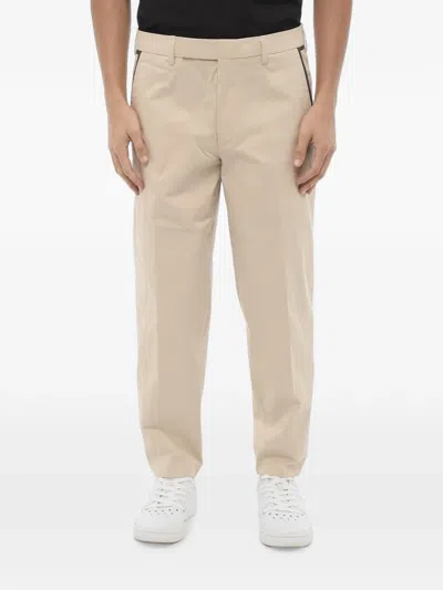 Neil Barrett Belt-loop Pocket Trousers In Brown