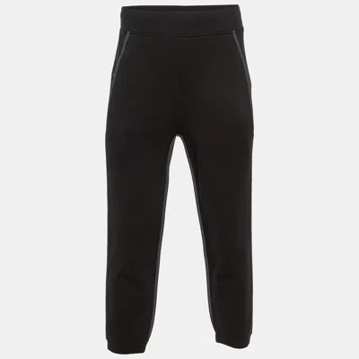 Neil Barrett Black Cotton Knit Joggers