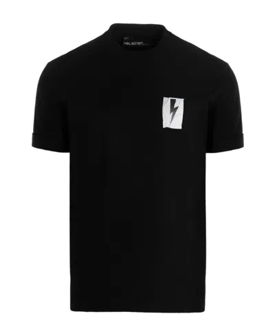 Neil Barrett Black Logo Short-sleeved T-shirt