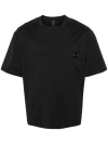 NEIL BARRETT BLACK PIERCED T-SHIRT