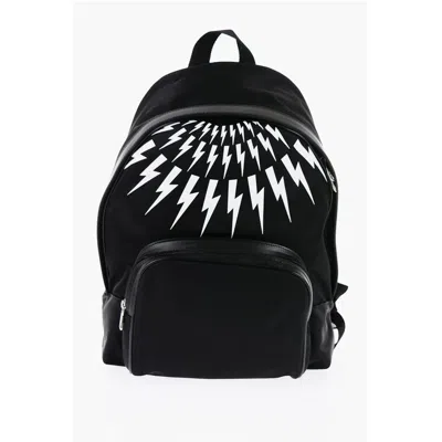 Neil Barrett Black Polyamide Backpack