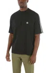 Neil Barrett Black Solid Crew Neck T-shirt In Red
