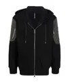 Neil Barrett Black Zippered Sweatshirt In Black