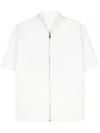 Neil Barrett Solid Color Short Sleeves Lightweight Overshirt In White