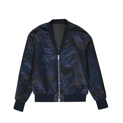 Neil Barrett Bomber Jacket In Blue
