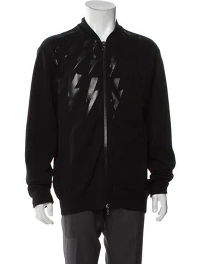 Pre-owned Neil Barrett Bomber Jacket In Black