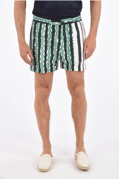 Neil Barrett Box Fit Shorts In Multi