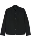 Neil Barrett Nylon Boxy Coach Lightweight Jacket With Snap Buttons In Black  