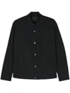 Neil Barrett Nylon Boxy Coach Lightweight Jacket With Snap Buttons In Schwarz