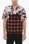 NEIL BARRETT BOXY FIT DOUBLE PATTERNED SHIRT