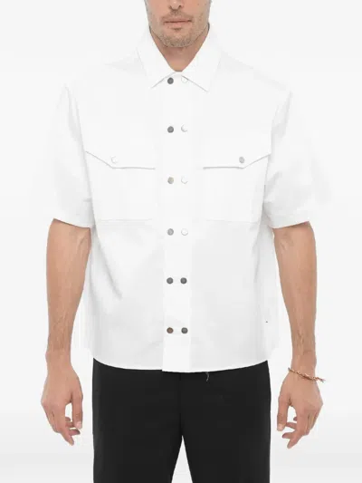 Neil Barrett Boxy-fit Short-sleeve Shirt In White