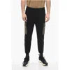 Neil Barrett Brushed Cotton Cargo Sweatpants With Contrasting Pockets In Multi
