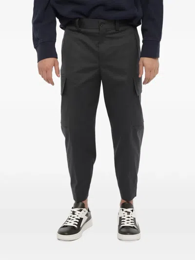 Neil Barrett Button-cuff Cargo Pants In Black