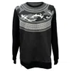 Neil Barrett Camouflage Print Sweatshirt In Black Neoprene In Black