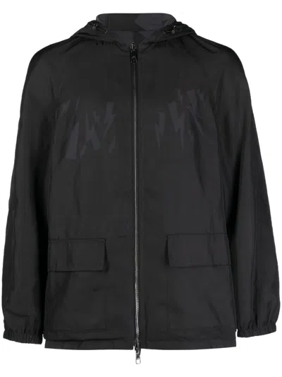 Neil Barrett Camouflage Reversible Bomber Jacket In Schwarz