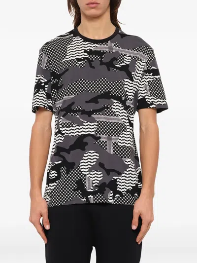 Neil Barrett Camouflage-print T-shirt In Multi