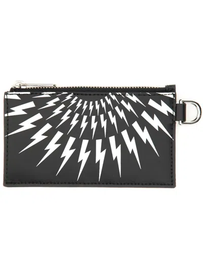 NEIL BARRETT CARD HOLDER WITH STRAP