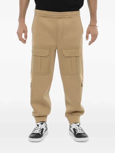 Neil Barrett Cargo-pocket Track Pants In Brown