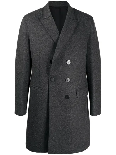 Neil Barrett Charcoal Wool Cupro  In Blue