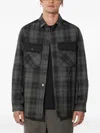 Neil Barrett Check-pattern Shirt Jacket In Gray