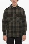 Neil Barrett Checked Padded Overshirt With Double Breast Pocket