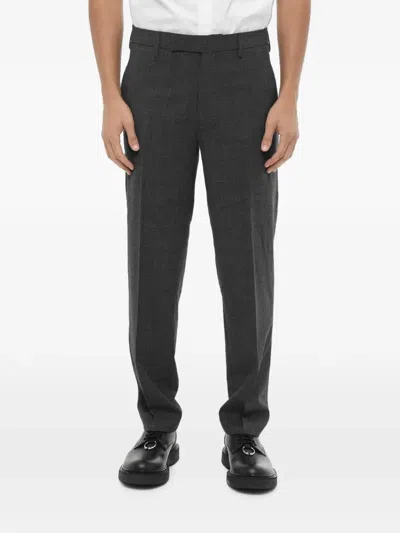 Neil Barrett Checked Slim-fit Trousers In Black