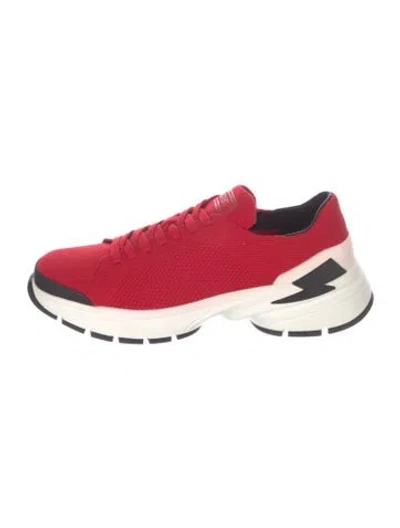 Pre-owned Neil Barrett Chunky Sneakers In Red