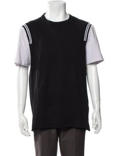 Pre-owned Neil Barrett Colorblock Pattern Crew Neck T-shirt In Black