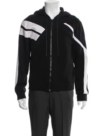 Pre-owned Neil Barrett Colorblock Pattern Jacket In Black