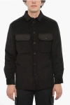 Neil Barrett Corduroy Overshirt With Quilted Insert To The Rear