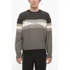 Neil Barrett Cotton And Cashmere Blouson Fit Crew-neck Sweater