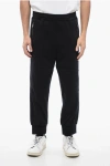 NEIL BARRETT COTTON BLEND MODERNIST BIKER SWEATPANTS WITH ZIPPED POCKETS