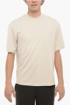 Neil Barrett Cotton Crew-neck T-shirt With Eyelets Details