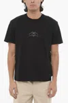 Neil Barrett Cotton Crew-neck T-shirt With Print In Black