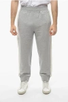 Neil Barrett Cotton Loose Fit Sweatpants With Knitted Side Bands