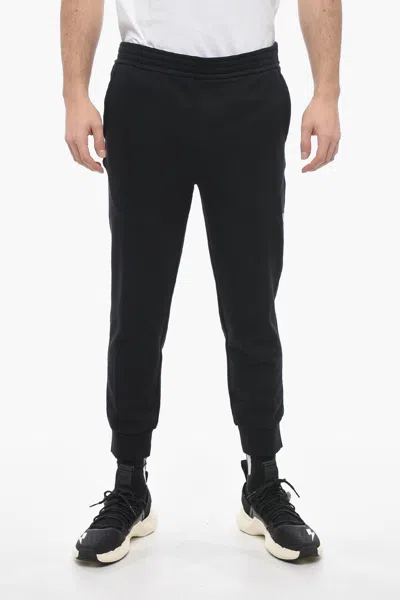 Neil Barrett Cotton Skinny Fit Sweatpants With Cuffs In Black
