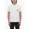 Neil Barrett Cotton Slim Fit I See You Crew-neck T-shirt In White