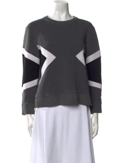 Pre-owned Neil Barrett Crew Neck Long Sleeve Sweatshirt In Gray