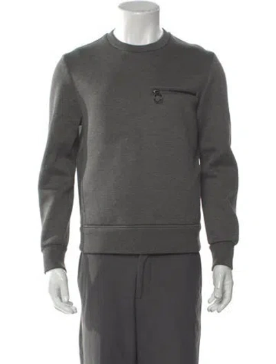 Pre-owned Neil Barrett Crew Neck Long Sleeve Sweatshirt In Gray