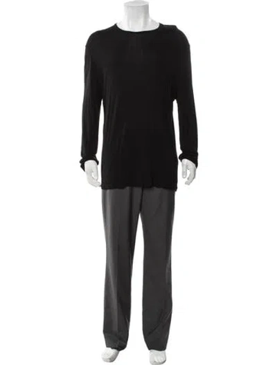 Pre-owned Neil Barrett Crew Neck Long Sleeve T-shirt In Black