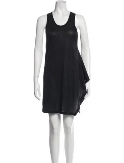Pre-owned Neil Barrett Crew Neck Mini Dress In Blue