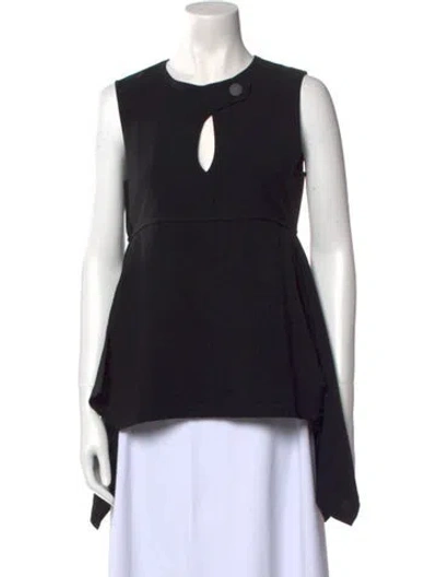 Pre-owned Neil Barrett Crew Neck Sleeveless Top In Black